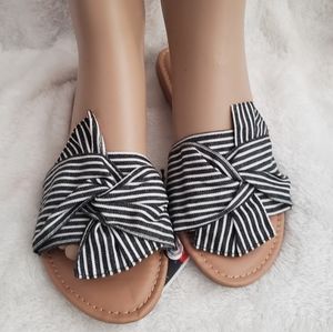 Stripe Blue Sandal Size 5/6
